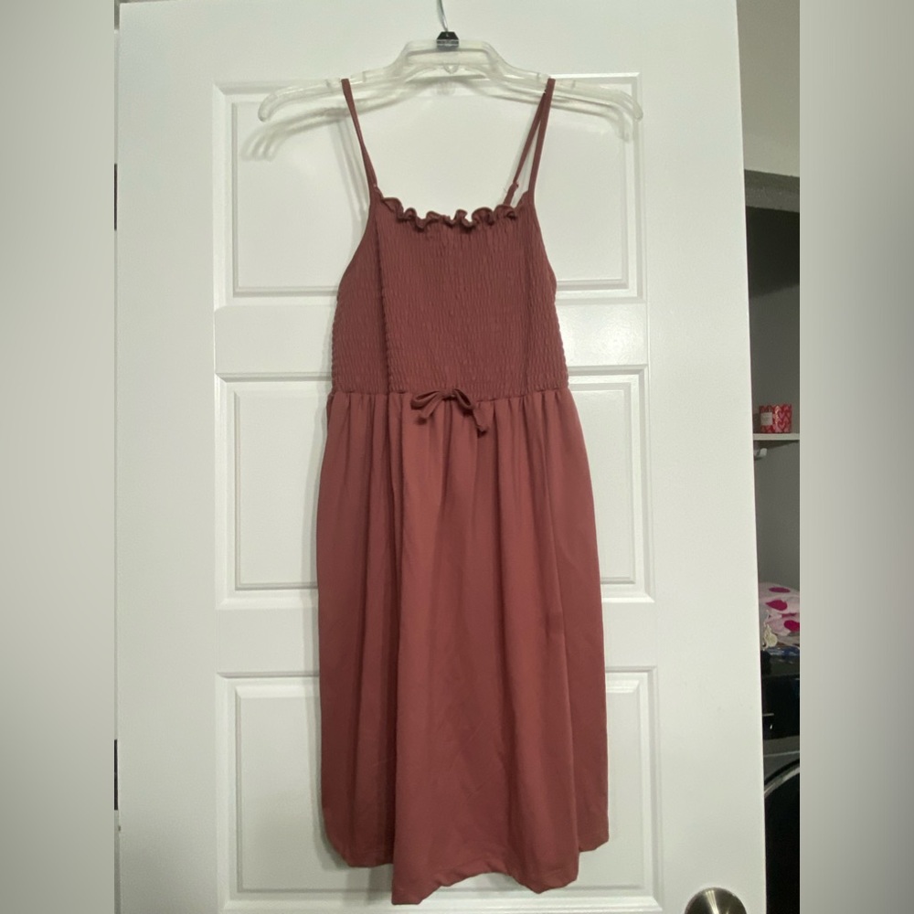 Girls Pink Dress with Bow Size 14/16